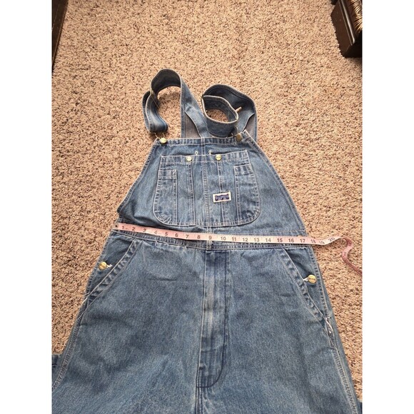 Vintg Big Smith Mens Denim Carpenter Bib Overalls Work Utility Overall 36"*32" - Picture 9 of 10